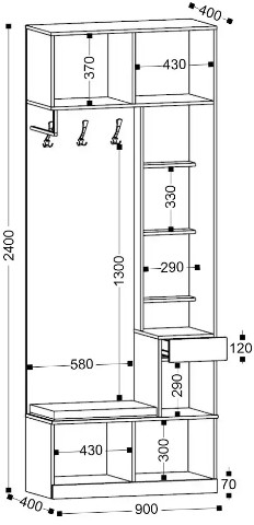Прихожая Николь 1