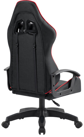 Кресло компьютерное DEFENDER Kraken, 2 подушки, ткань, черное/красное, ш/к 28313, 64677