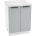 Шкаф нижний с 2 ств. ШН 600 Глетчер (Белый, Гейнсборо)