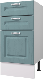 Стол рабочий 400 мм с тремя ящиками B-BOX (Метабоксы) Принцесса