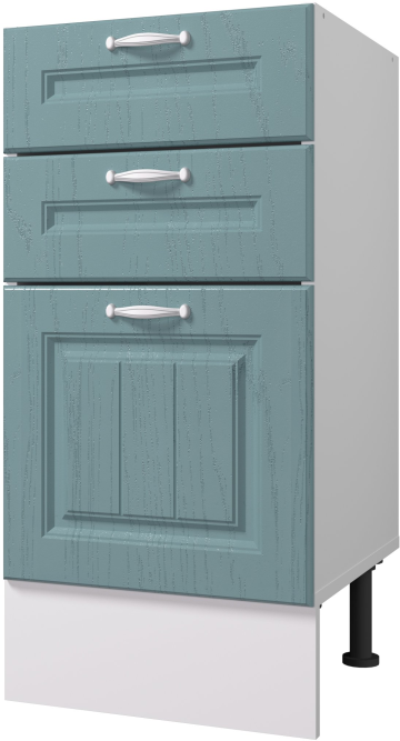 Стол рабочий 400 мм с тремя ящиками B-BOX (Метабоксы) Принцесса