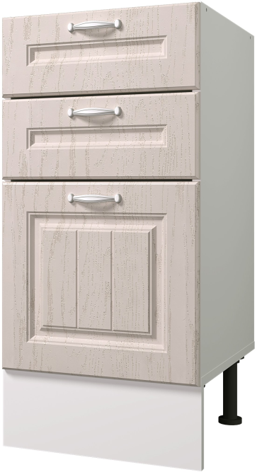 Стол рабочий 400 мм с тремя ящиками B-BOX (Метабоксы) Принцесса