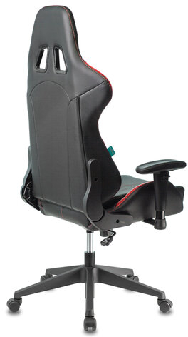 Кресло компьютерное Zombie VIKING 5 AERO, 2 подушки, экокожа, черное/красное, 1216368