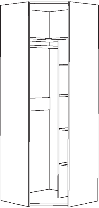 Шкаф для одежды Амели 13.131