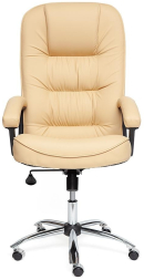 Кресло СН9944 Хром, кож/зам, бежевый, 36-34