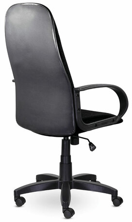 Кресло офисное BRABIX "Praktik EX-279", ткань/кожзам, черное, 532017