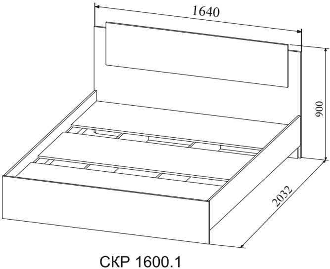 Кровать Софи СКР (1400.1-1600.1)