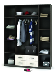 Шкаф 4-х ств. Квадро