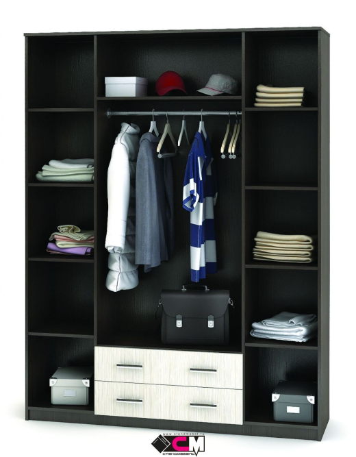 Шкаф 4-х ств. Квадро