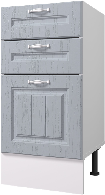 Стол рабочий 400 мм с тремя ящиками Принцесса