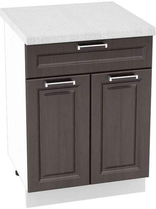 Шкаф нижний 1 ящик с 2 створками Кухня Прага 600 мм