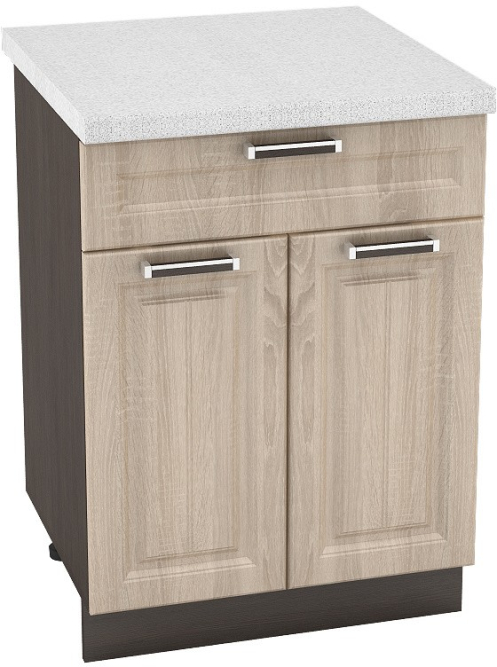 Шкаф нижний 1 ящик с 2 створками Кухня Прага 600 мм