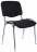 Стул для персонала и посетителей "ИЗО", хромированный каркас, ткань черная С-11, В-14