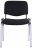 Стул для персонала и посетителей "ИЗО", хромированный каркас, ткань черная С-11, В-14