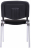 Стул для персонала и посетителей "ИЗО", хромированный каркас, ткань черная С-11, В-14