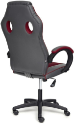 Кресло RACER GT new кож/зам/ткань, металлик/бордо, 36/13
