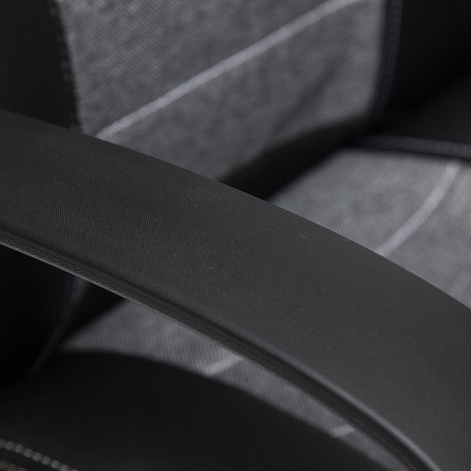 Кресло INTER кож/зам/ткань, черный/серый/серый, 36-6/207/14