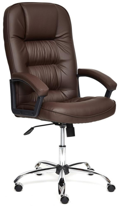 Кресло СН9944 Хром, кож/зам, коричневый, 36-36