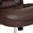 Кресло СН9944 Хром, кож/зам, коричневый, 36-36