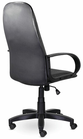 Кресло офисное BRABIX "Praktik EX-279", ткань/кожзам, серое, 532018