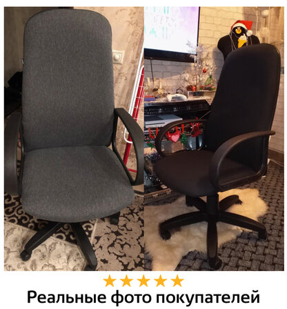 Кресло офисное BRABIX "Praktik EX-279", ткань/кожзам, серое, 532018