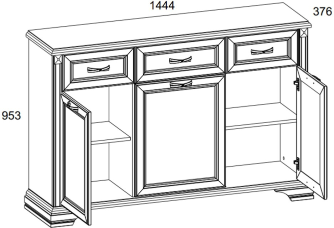 Комод 3D3S Монако