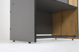 Шкаф 2-х створчатый Ольга-Лофт 3.1 с зеркалом