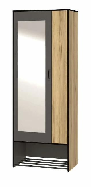 Шкаф 2-х створчатый Ольга-Лофт 3.1 с зеркалом