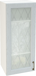 Шкаф верхний высокий со стеклом с 1 створкой Кухня Ницца ШВС 409
