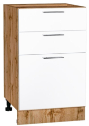 Шкаф нижний 3 ящика Кухня Валерия ШН3Я 500 (глянец)