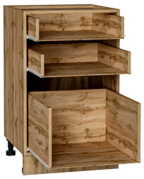 Шкаф нижний 3 ящика Кухня Валерия ШН3Я 500 (глянец)