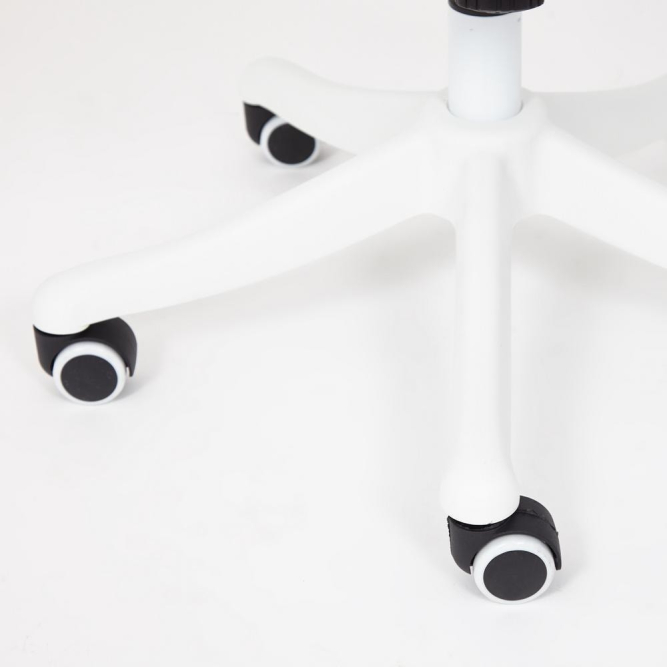 Кресло Happy white ткань, розовый