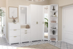 Зеркало «Монблан» МБ-40 белое дерево