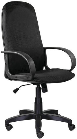 Кресло офисное BRABIX "Praktik EX-279", ткань JP/кожзам, черное, 532019