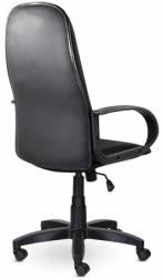 Кресло офисное BRABIX "Praktik EX-279", ткань JP/кожзам, черное, 532019