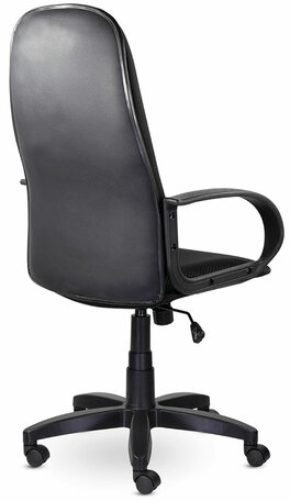 Кресло офисное BRABIX "Praktik EX-279", ткань JP/кожзам, черное, 532019