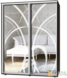 Шкаф-купе 2х дв Стандарт Пескоструй № 10