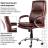 Кресло офисное BRABIX PREMIUM "Cuba EX-542", экокожа, коричневое, 532550