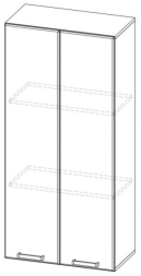 Пенал-надстройка 600 (296) Модерн