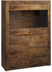 Шкаф мини 2-х ств. (стекло) Саманта