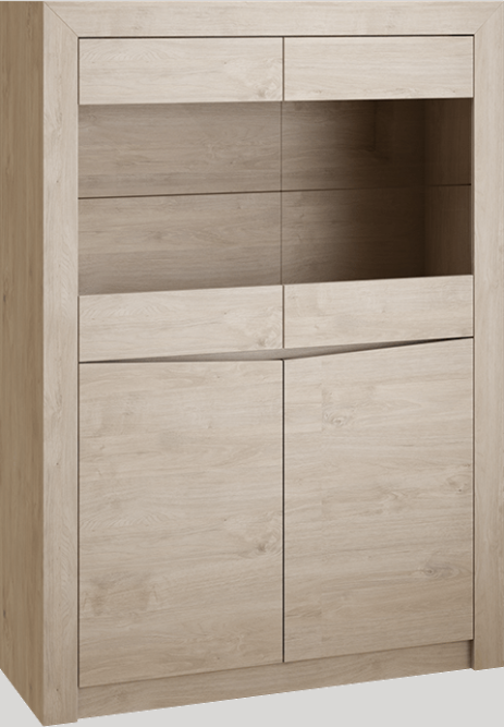 Шкаф мини 2-х ств. (стекло) Саманта