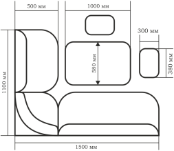 Кухонный уголок ОРХИДЕЯ (Уголок + стол + стулья.) Шимо темный/Крем