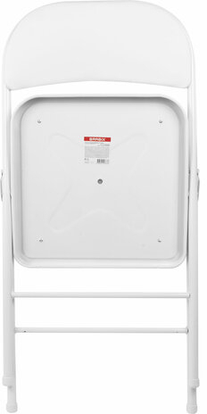 Стул складной BRABIX "Golf Plus CF-003 КОМФОРТ", белый каркас, кожзам белый, 532888