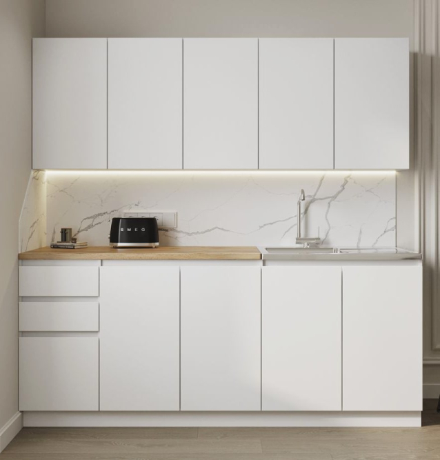 Кухня Мори 2.0 (МП/3) Белый