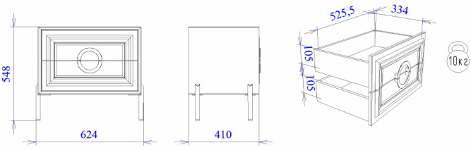 Тумба прикроватная Палермо (СБК)