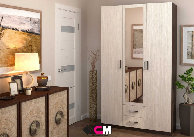 Шкаф 3-х ств. Трио