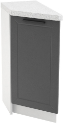 Шкаф нижний торцевой с 1 ств.й лев. ШНТ 300L Глетчер