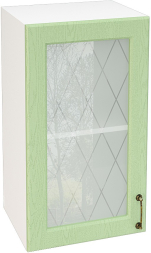 Шкаф верхний со стеклом с 1 створкой Кухня Ницца ШВС 400