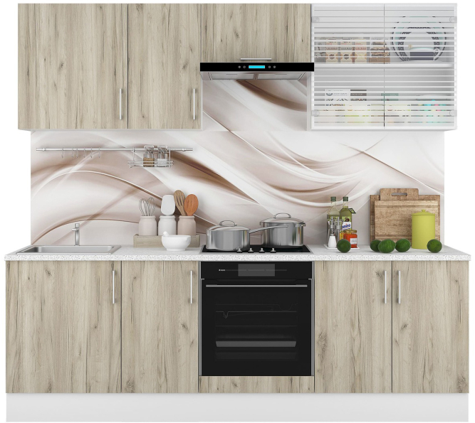 Кухня Европа комплект 3 Серый крафт