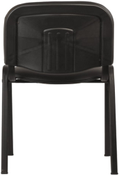 Стул для персонала и посетителей "ИЗО", черный каркас, кожзаменитель черный, Z-11